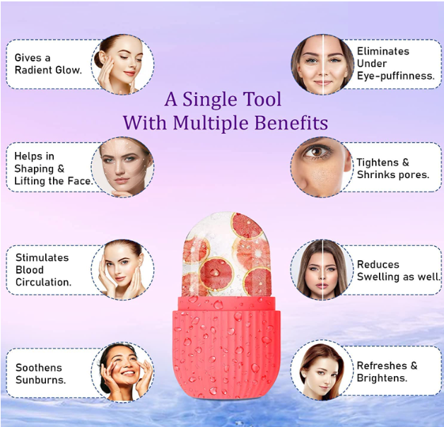 Face Roller Massager Combo Offer (3D Roller Massager , Jade Roller Face&Gua Sha Stone , Silicon Ice Roller)