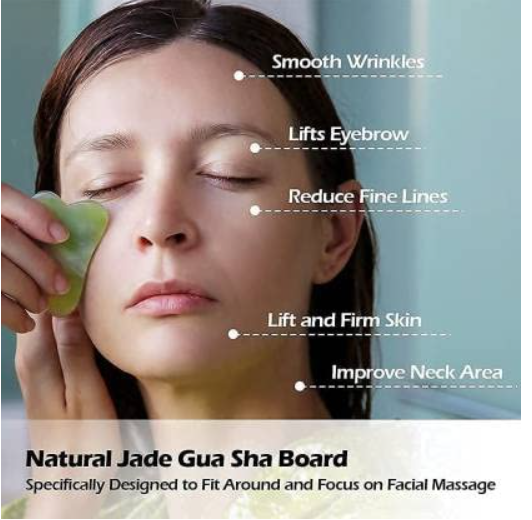 Face Roller Massager Combo Offer (3D Roller Massager , Jade Roller Face&Gua Sha Stone , Silicon Ice Roller)