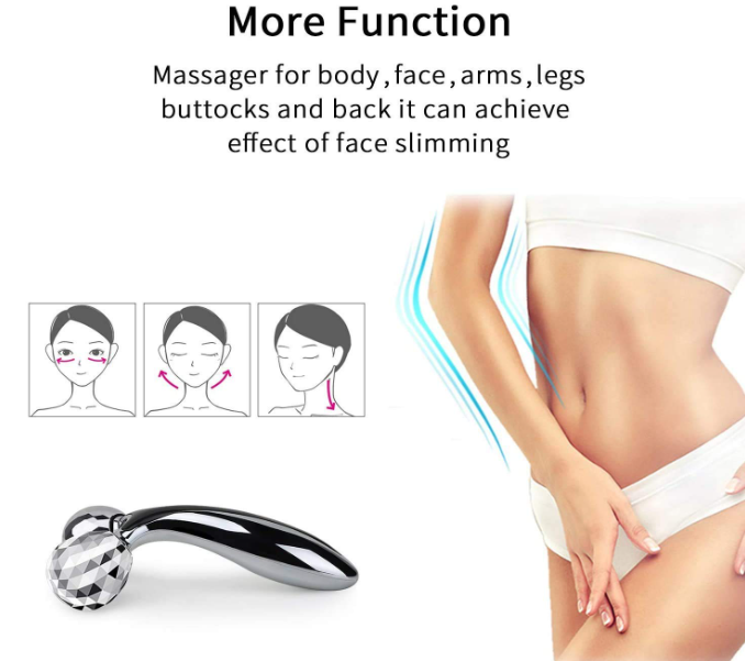 Face Roller Massager Combo Offer (3D Roller Massager , Jade Roller Face&Gua Sha Stone , Silicon Ice Roller)