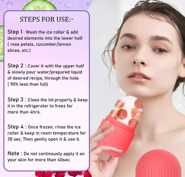 Face Roller Massager Combo Offer (3D Roller Massager , Jade Roller Face&Gua Sha Stone , Silicon Ice Roller)