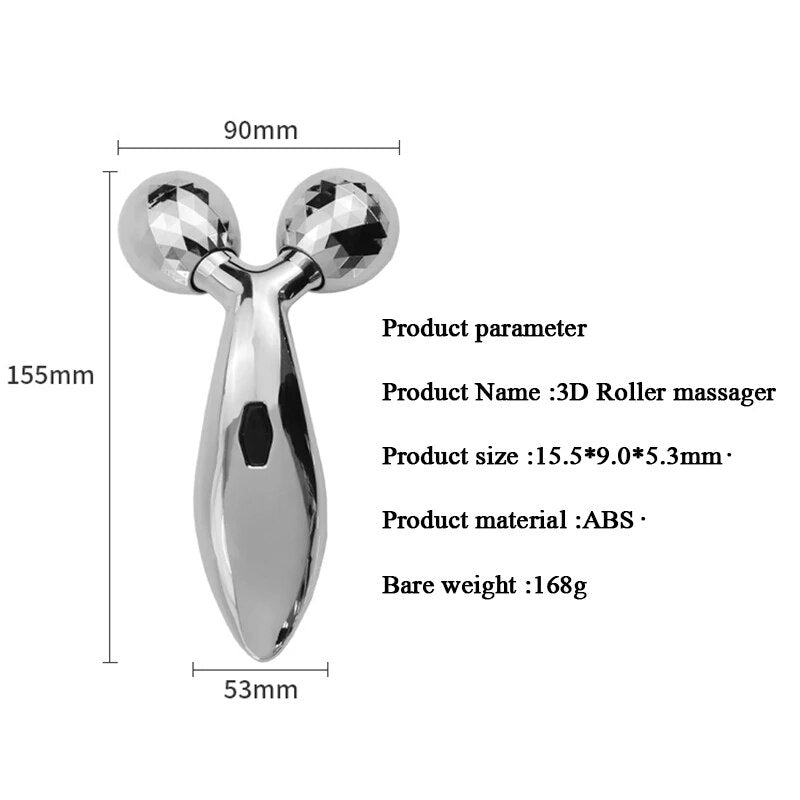 3D Facial Roller Massager (Y-Shape)